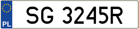 Trailer License Plate